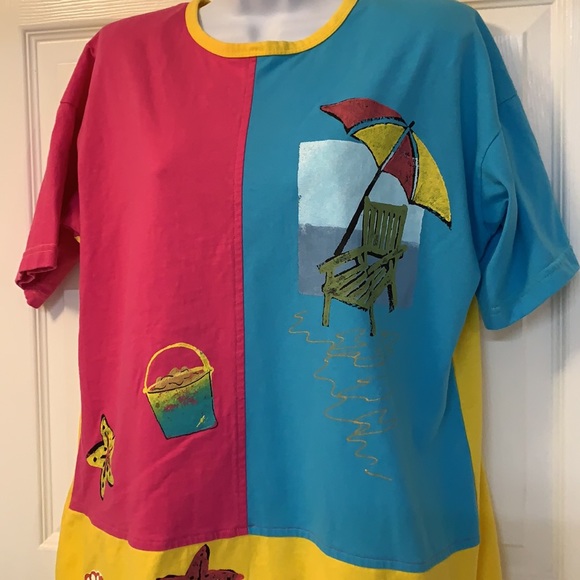 🔴 SOLD Vintage Afiva Design Beachy Fun Shirt - Picture 3 of 16